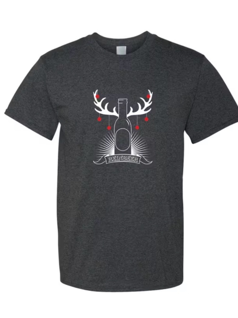 Never Worn! Fruit of the Loom Charcoal Gray 'Reinbeer' Shirt in Men’s Small